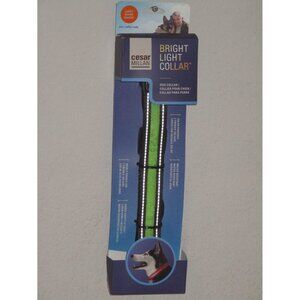 Cesar Millan Bright Light Neon Green Dog Collar Size Large 19.7" x 25.6" New Bag